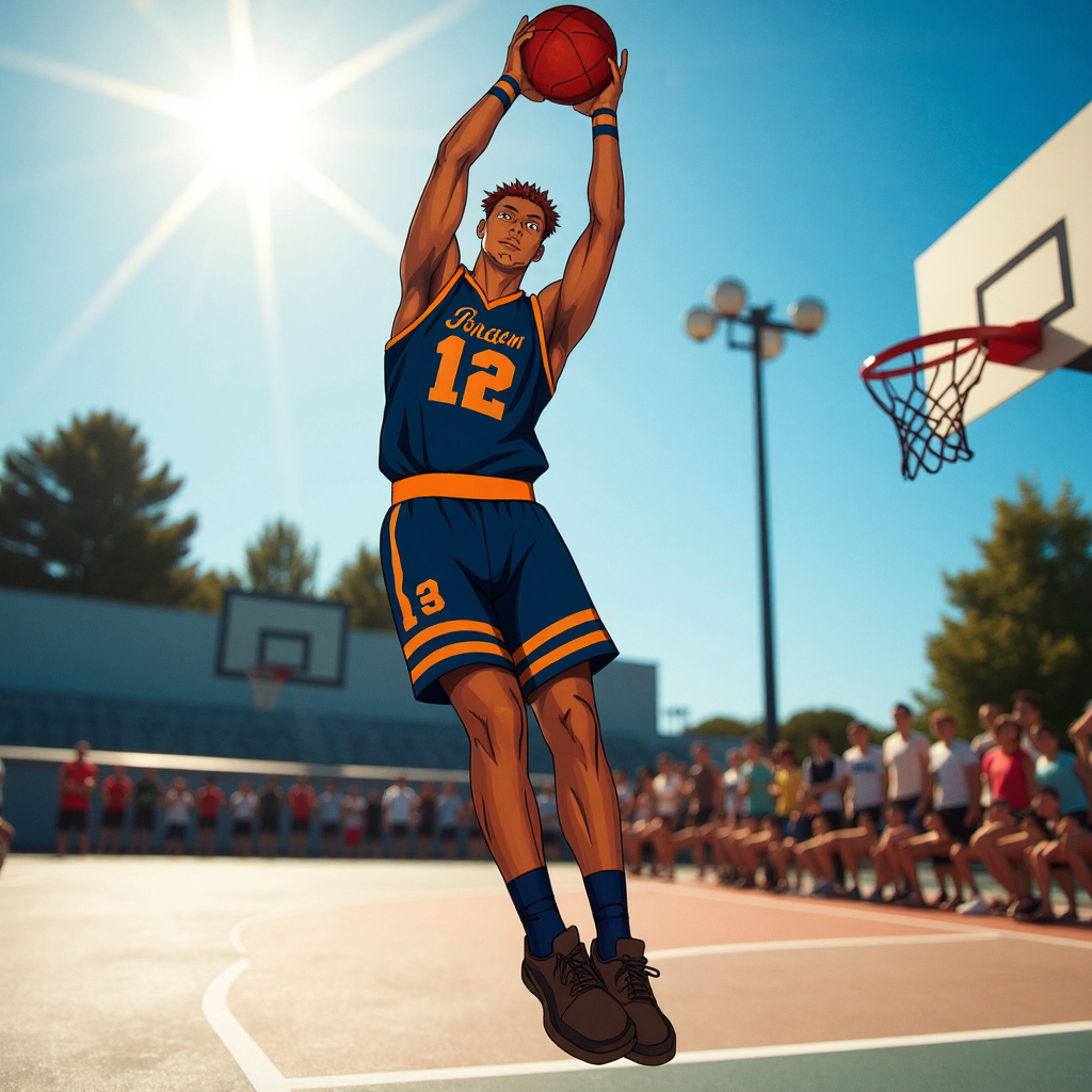 Sukuna playing basketball